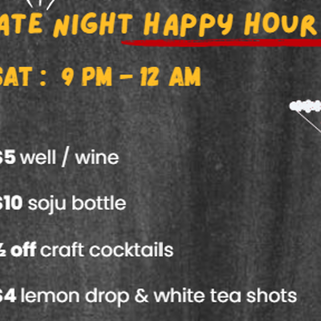 Late Night Happy Hour in Flower Mound, TX!