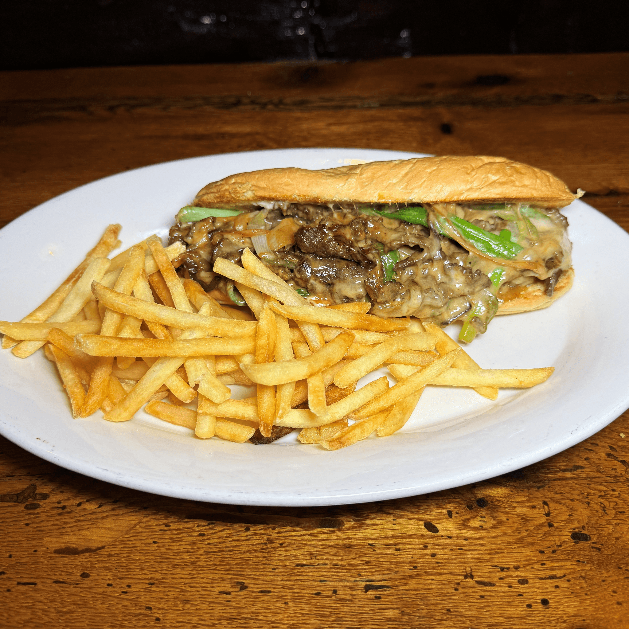 K-style Philly Cheesesteak.